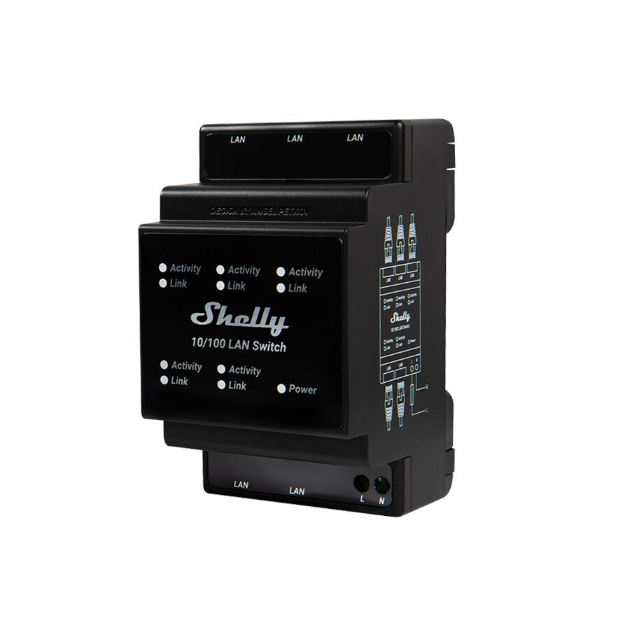 Shelly PRO 4 Port LAN Switch